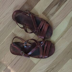 Oaxacan Handmade Brown Leather Sandals